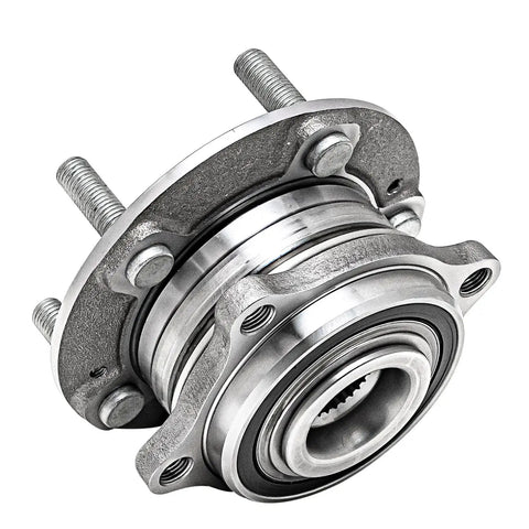Side view of Pair Front Or Rear AWD Wheel Bearing Hub Assembly for Hyundai Santa Fe 2007-2020 showing metal construction