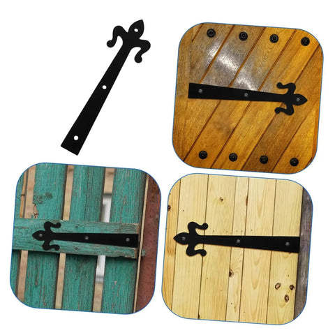Heavy Duty Garage And Cabinet Door Hinges For Home And Mobile Doors Built With Strong Iron Construction installed on various wooden doors