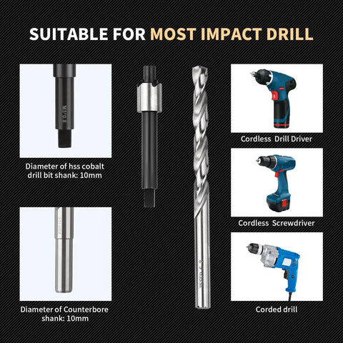 M5 X 0.8 Thread Repair Kit With Stainless Steel Inserts Drill Tap Counterbore And Install Driver tool components display