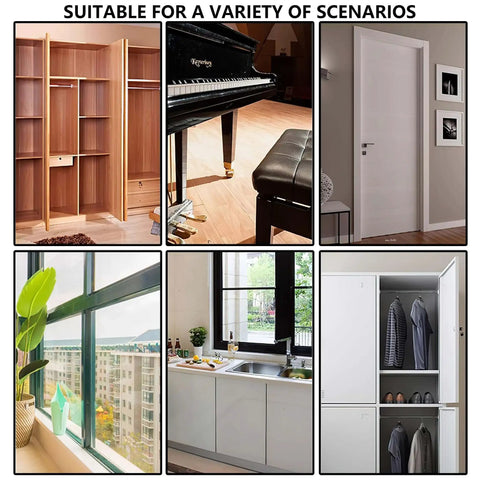Variety of scenarios for Durable 6 Inch Stainless Steel Piano Hinge Set for cabinets, doors, storage boxes, and furniture hardware.