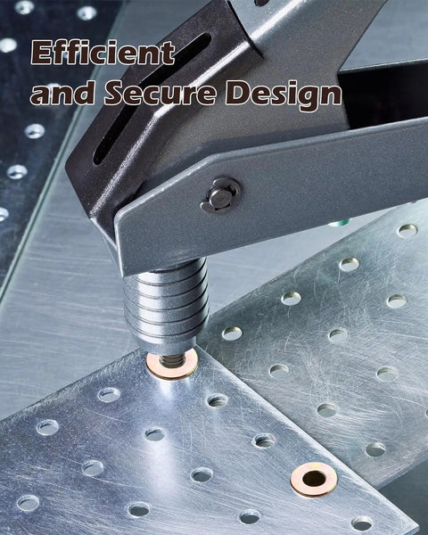 Multi Grip Rivet Nuts Set Of 100 For Steel 1 4 20 Thread Pre Bulbed Shank Zinc Plated Flat Head Insert Nuts installation