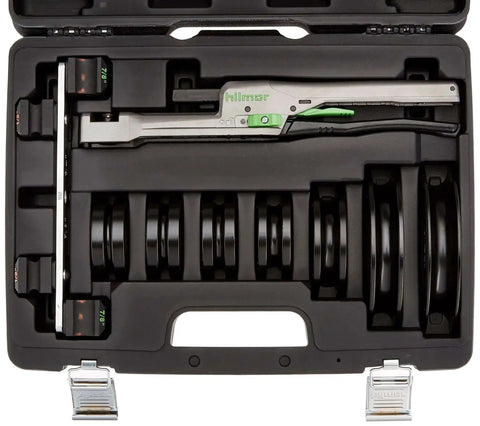 Compact Tubing Bender Kit For Copper Steel Aluminum And Brass Tubes One Quarter To Seven Eighths Inch in black case