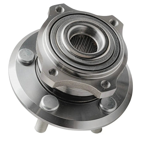 Front view of AWD Front And Rear Wheel Hub Bearings Replacement Kit For Chrysler 300 Magnum Charger Ready To Install 4 Piece Set