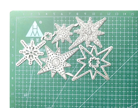 Must Have Christmas Scrapbooking Die Cuts Set With Metal Cutting Dies For Card Making And Paper Crafting, includes snowflakes design