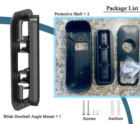 Corner Mount For Video Doorbell Camera Adjustable Angel Mount From 30 To 145 Degrees For Maximum Front Porch Coverage