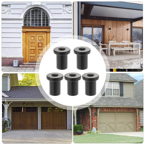 5 Pack Black Barn Door Track Spacers For Sliding Barn Doors Heavy Duty Wall Connectors To Secure Rails To Walls Rust Resistant Durable Hardware For Garage Basement And Indoor Doors