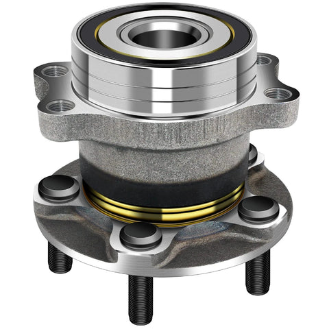 Low Runout Rear Wheel Bearing And Hub Assembly With 5 Lugs For Forester Crosstrek Impreza And XV Crosstrek Replacement 2 Piece Set
