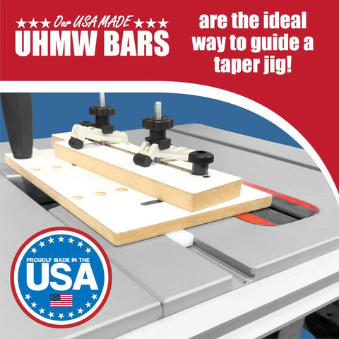 36 Inch Table Saw Miter Bar With Premium UHMW Strips 3/4 By 3/8 Inch Miter Bars For Sled Kits Router Tables And Bandsaws in use