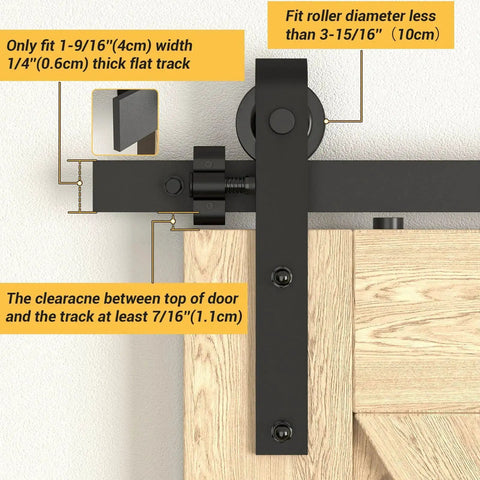 Sliding Barn Door Stop Upgrade Set Black Pair Of Stoppers For Top Track Hardware Prevents Wheels From Slipping Off Rail