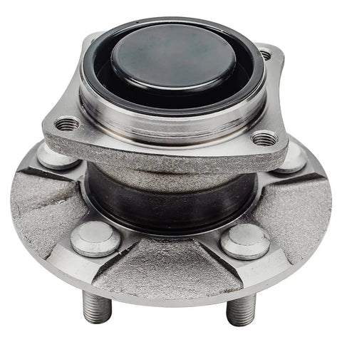 Front view of 2 Rear Wheel Bearing Hubs for Toyota Celica 2000-2005, Corolla 2003-2008, Matrix 2003-2008, and Pontiac Vibe NON-ABS FWD OEM-Grade