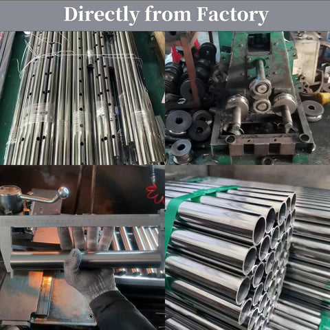 3/4 in OD, 304 stainless steel seamless tube, 3 ft long round metal pipe for DIY crafts and furniture.