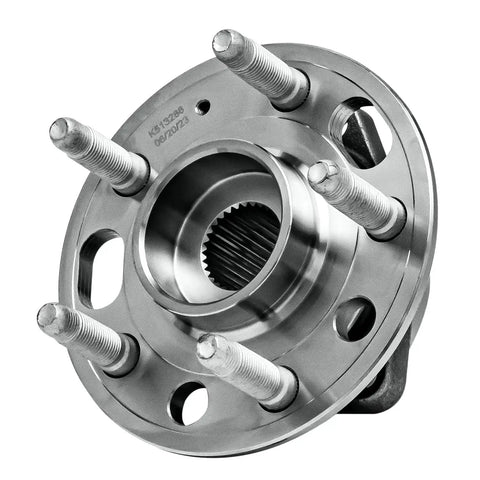 Front view of 4 Piece Front And Rear Wheel Bearing Hub Assembly Replacement For Chevy Malibu 2013 2015 Impala 2014 2017 Cadillac XTS 2013 2017