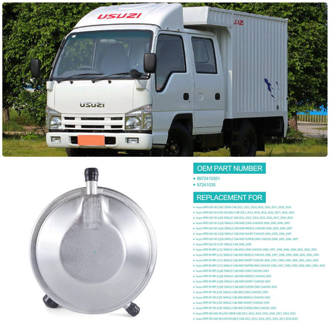 Metal vacuum pump for Isuzu NPR HD gas V8, AULINK 97241035 / 8972410351, for 1995–2019 crew cab