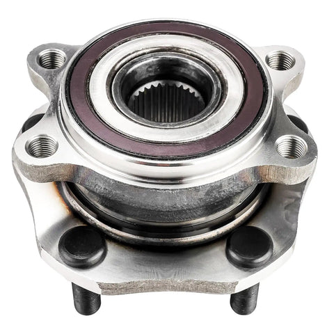 Front Wheel Bearing Hub Assembly For 2014 To 2023 Nissan Rogue And 2017 To 2022 Rogue Sport 5 Lug Bolt On Direct Replacement OE 513357 Premium Quality Wheel Bearing And Hub Assembly close-up