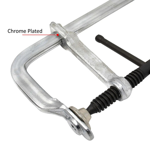 Light Duty Utility Clamp UD45 With 4.5 Inch Capacity And 500 Pound Clamping Power, Five Eighths By Five Sixteenths Inch Rail