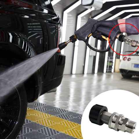 LIULO TOOL pressure washer quick connect kit, stainless steel, M22 male to 3/8 inch swivel, 4 pack