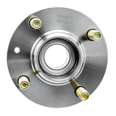 Two Pack Rear Wheel Bearing And Hub Assembly With ABS Ring For Mitsubishi Lancer ES 2002 To 2007 2.0L L4 4 Lug Replacement Set With Corrosion Resistant Studs And Long Lasting Finish top view