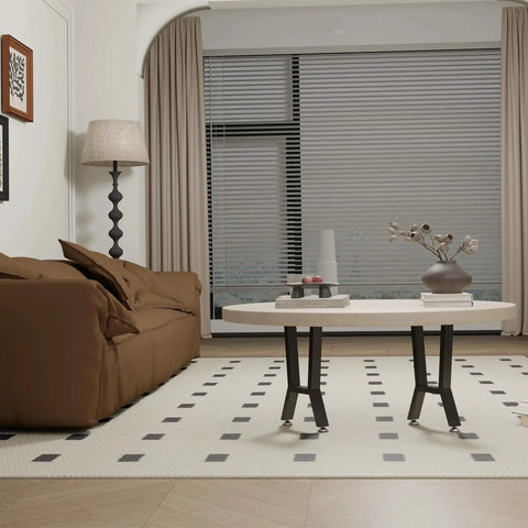 Built To Last 15 Inch Metal Table Bench Legs H Shape Two Pack for DIY Coffee Table with Adjustable Feet in living room