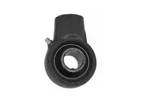Front view of 1-7/16 in Hanger Single-Row Ball Bearing, Kanigen Insert, Nickel-Plated Cast Iron Housing, Set-Screw Locking