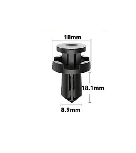 8.9mm Hole Push-in Plastic Rivet Sheet Metal Plugs size 18.1mm clip long, Bumper Type Fasteners Clips Nylon Push 8.9x18.1mm
