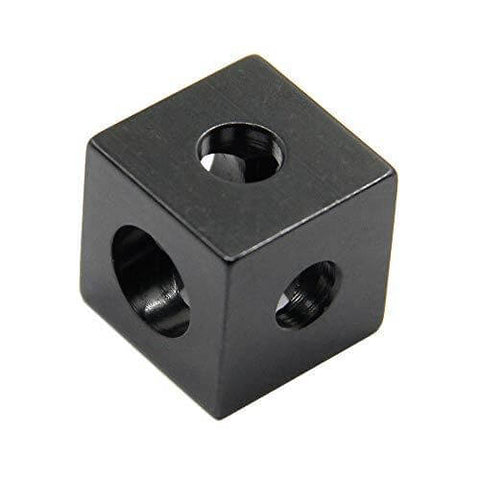 8PCS Black Corner Bracket Cube (20x20x20mm) for 6mm Slot Aluminum Extrusion Profile 2020 Series (Cube Corner-8PCS)