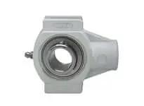 Front view of 1-1/4 in Stainless Steel Wide Set-Screw Caster Wheel MUCWTPL207-20W Single Unit, Sealed Ball Bearing for Furniture, Cabinets