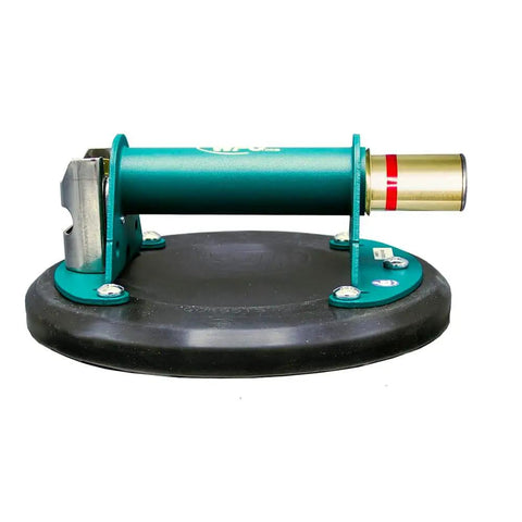 8 Inch Flat Vacuum Cup With Metal Handle For Textured Surfaces, shown side view with large sealing edge and durable metal grip