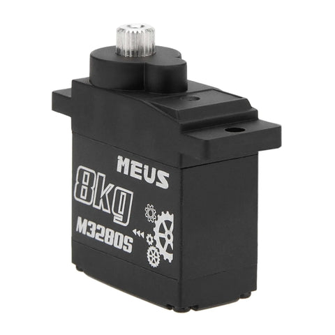 Front view of 8KG Digital RC Micro Servo for Axial SCX24 Traxxas TRX4M Redcat Ascent-18 1/18 1/24 RC Crawler, NOT for Stock SCX24 Servo Mount(M3280S).