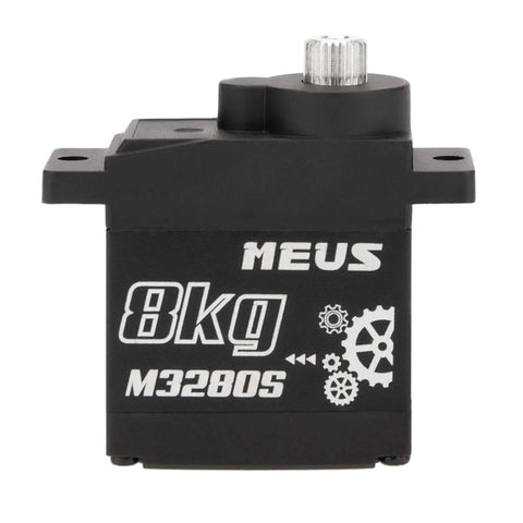 Front view of 8KG Digital RC Micro Servo for Axial SCX24 Traxxas TRX4M Redcat Ascent-18 1/18 1/24 RC Crawler, NOT for Stock SCX24 Servo Mount(M3280S)