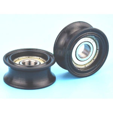 8mm Bore Bearing - 30mm Round Nylon Pulley U-Groove Track Roller Bearing 8x30x13mm