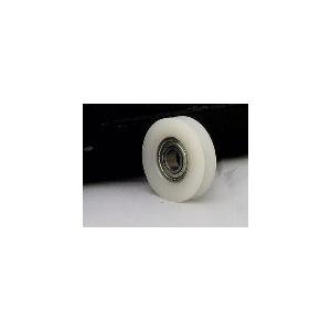 8mm Bore Bearing - 28mm Round Nylon Pulley U-Groove Track Roller Bearing 8x28x8mm