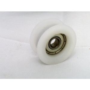 8mm Bore Bearing - 32mm Round Nylon Pulley U-Groove Track Roller Bearing 8x32x10mm