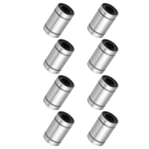 ✝️ 8pcs lm6uu linear ball bearings, 3d printer cnc parts, 6mm bore dia 12mm OD steel bearings for cnc machine engraving