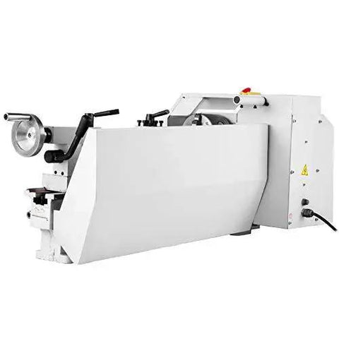 Side view of 8 X 14 Inch Mini Metal Lathe With Variable Speed 2250 RPM 600W Motor for DIY precision turning and milling projects.