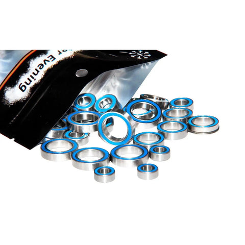 8x16x5mm ABEC 3 Bearings 688-2RS 10 Pack for RC cars and drones, featuring durable metal design and HybridBlue seals
