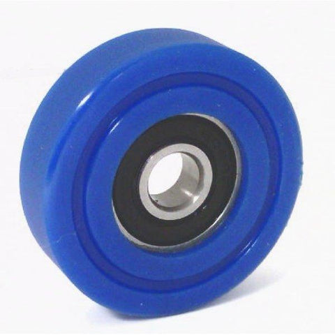 8x35x12mm Polyurethane Rubber roller wheel Bearing Sealed Miniature with tire - VXB Ball Bearings