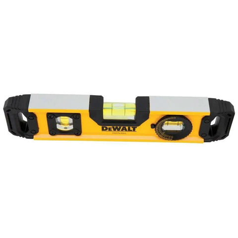 9 Inch Extruded Torpedo Level With Durable Rigid Body And Precise Vial For Fast Layout Checks shown from front view