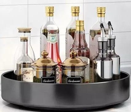 9" Inch Stainless Steel Lazy Susan Turntable Organizer - VXB Ball Bearings
