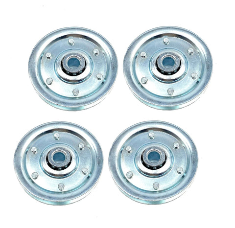 4 Pack 3 Inch Garage Door Pulley Kits With Heavy Duty Steel Pulleys, Zinc Galvanized Wheel Replacing Old Rollers