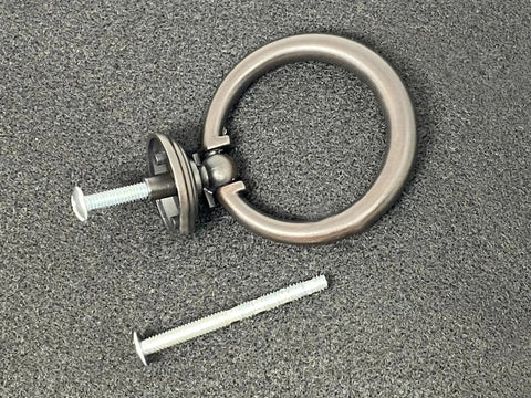 Origins Collection 2 Inch Furniture Ring Pull in Oil Rubbed Bronze for Cabinets Drawers and Furniture Pieces with screws