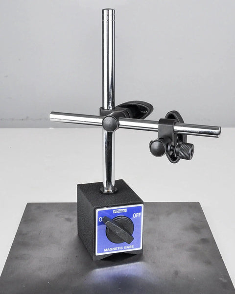 Reliable Magnetic Base Dial Indicator Holder For Milling Machines And Lathes, 2 Inch By 2 11 32 Inch By 1 13 16 Inch Base