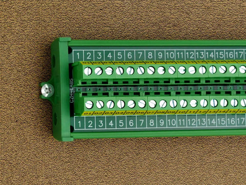 Beefy Heavy Duty Screw Mount Terminal Block Distribution Module, 30 Position, 24A Per Channel At 400V, 5.0mm Pitch