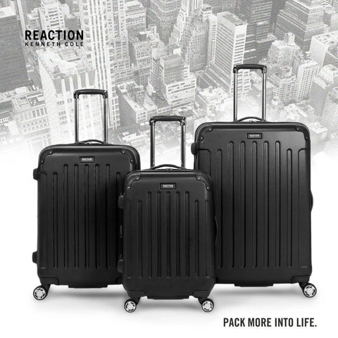Renegade Expandable 8 Wheel Spinner Luggage With Lightweight Hardside Shell Carry On 20 Inch Black From Kenneth Cole Reaction