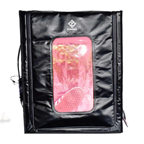 Powerful 2000W UV Light Box Curing Enclosure for Shoes and Resin, large 48x40x60 cm chamber with twin 120mm fans, shoe inside view