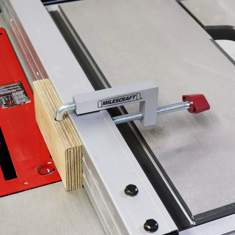 Fence Clamp Kit With 90 Degree Corner Clamps And Assembly Squares For Cabinets, Picture Frames, Shelving And More on saw table