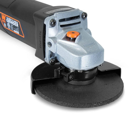 Powerful 7 Amp Angle Grinder With A Four And A Half Inch Wheel, 11,000 RPM, Lightweight Design With Rubber Grip, WEN