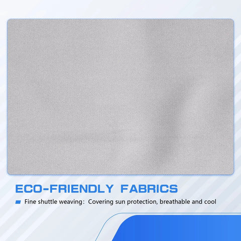 Sunroof Sunshade Cover For MKZ 2013-2016 Replacement DS7Z54519A02AB Gray fabric close-up with eco-friendly fabrics label.