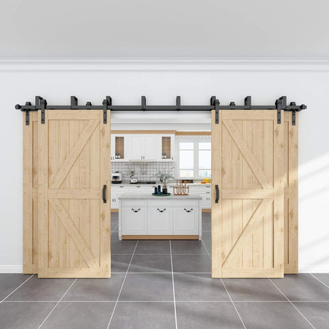 Rustic Barn Door Handles Set Of 2 Black Painted Solid Steel Gate Pulls Comfortable And Handy Heavy Duty Hardware for wooden doors.
