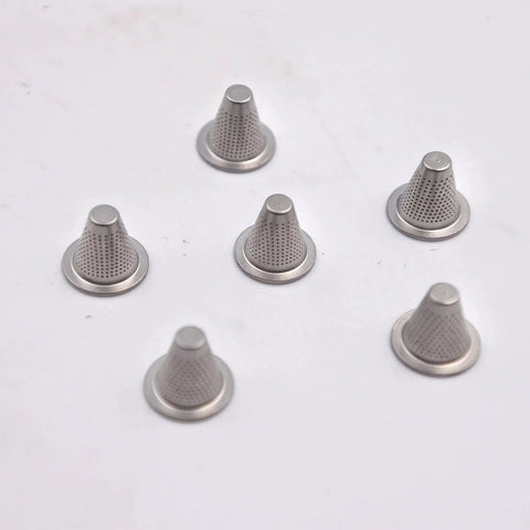 Waterjet Spare Parts Witches Hat For Short Stop Filter For Waterjet Cutting Machine Durable Silver Replacement Part shown in a group