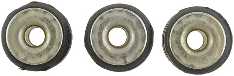Universal Wiper Motor Bushings 3 Pack For Cars And Trucks Brass And Rubber Cushions Absorb Vibration Front View
